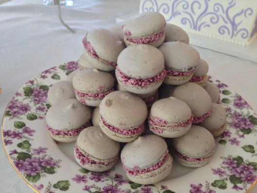 Blueberry Macarons