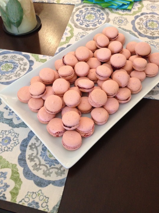 Raspberry Macarons